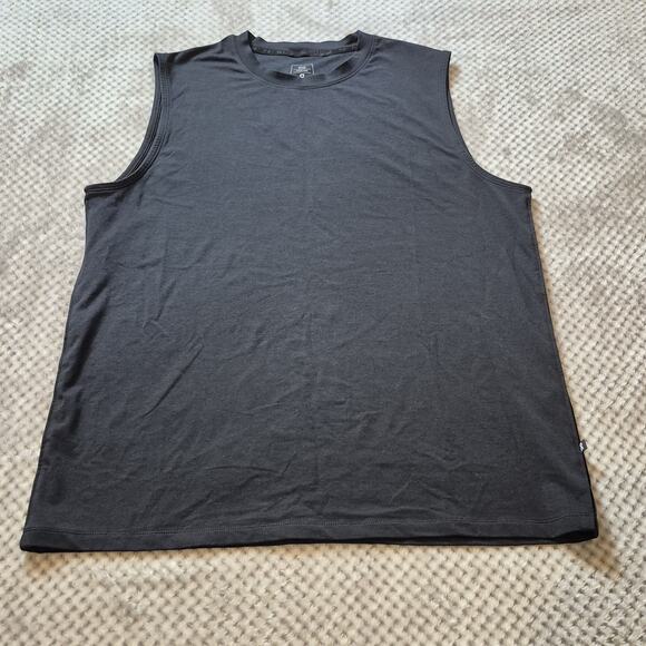 On Cloud Run On Clouds Focus Tank Mens Large Logo Sleeveless Top Black Wicking - Picture 3 of 10